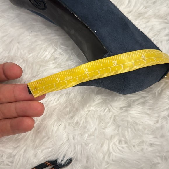 Brand New- Michael Kors Blue Suede Heels- Size 7.5 - Picture 8 of 8